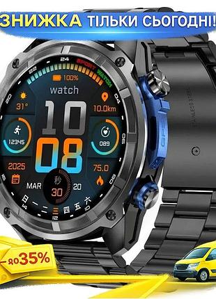 Ku умные смарт часы universal fit uwatch с gps для мужчин черные фитнес трекер с amoled экраном и комп uni2l_k