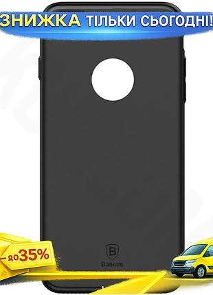Ku чохол для iphone universal fit 8 plus 7 plus baseus міцний із тпу чорний захисний чохол для телефон uni2l_k