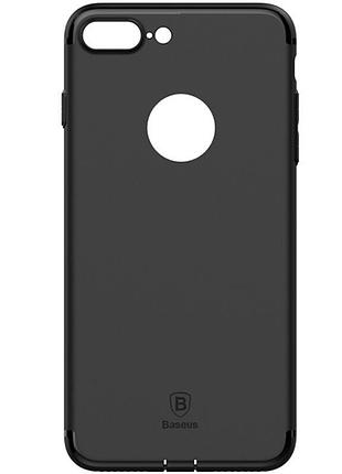 Ku чохол для iphone universal fit 8 plus 7 plus baseus міцний із тпу чорний захисний чохол для телефон uni2l_k 2