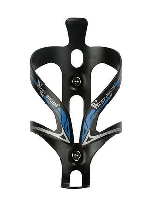 Тримач west biking 0704019 для пляшки на велосипед алюміній blue