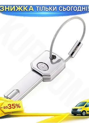 Ku фонарик-брелок troika light universal fit key серебристый металлический светодиодный ключ для поиск uni2l_k