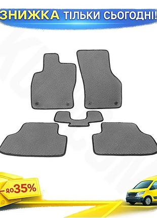 Коврики eva серые для audi a3 2012-2020 модельные резиновые коврики для салона защиты от грязи ku-22