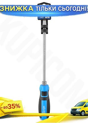 Отвертка molder ударная sl8x200mm для закручивания винтов шлицевая викрутка с шестигранной опорой ku-22