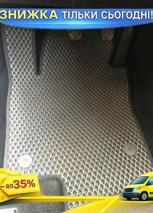 Килимки eva чорні для volkswagen jetta 2011-2018 модельні гумові килимки в салон захисту від бруду ku-22