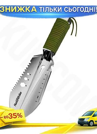 Ku многофункциональная лопата naturehike universal fit с паракордом и нержавеющей сталью для туризма и uni2l_k