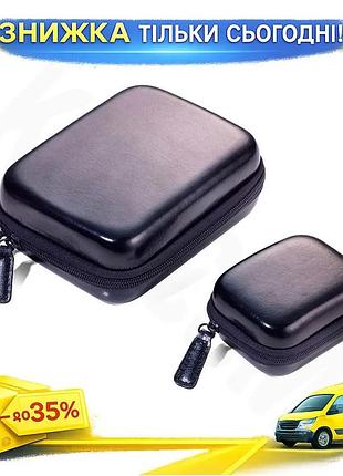 Ku комплект органайзерів troika universal fit onpack 2шт штучна шкіра чорний сумка для зберігання дріб uni2l_k