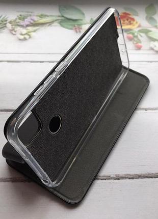 Чехол-книжка с рисунком для xiaomi redmi 9c/10a черный :: девушка с газетой (принт 31) 6
