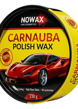 Ku віск nowax карнаубський universal fit для полірування 230г воскова паста для захисту лаку та блиску uni2l_k