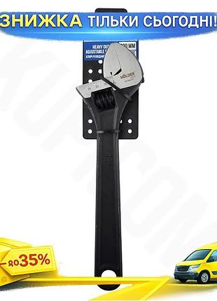 Ku ключ розвідний molder universal fit посилений cr-v 300мм сантехнічний ключ для труб максимальний ді uni2l_k