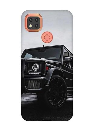 Чехол для xiaomi redmi 9c авто чёрное (принт 234)