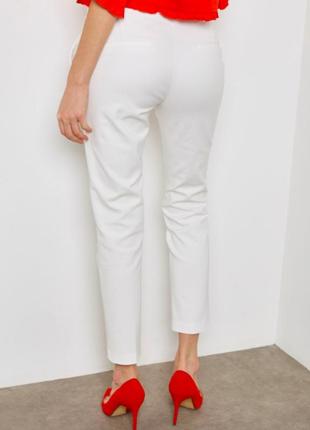 Класичні вузькі брюки з щільної бавовни mango3 фото