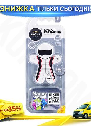 Ku ароматизатор aroma car universal fit manny sport fresh сухой полимерный освежитель воздуха для авто uni2l_k