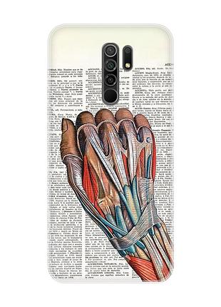 Чохол на xiaomi redmi 9 :: анатомія руки (принт 298)