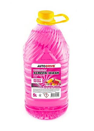 Омыватель стекла autodrive summer screen wash pet летний bubble gum готовый 5л