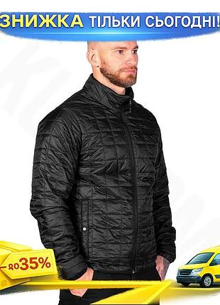 Ku куртка-подстежка camotec loftliner universal fit утеплительная черная легкая для осенне-зимнего сез uni2l_k