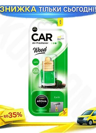 Ku ароматизатор aroma car universal fit wood рідкий 6ml для автомобіля освіжувач повітря для салону ав uni2l_k