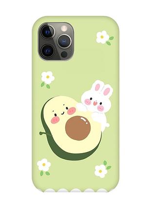 Чохол на iphone 12 pro max :: авокадо і зайченя (принт 311)