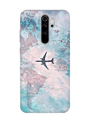 Чохол на xiaomi redmi note 8 pro :: подорожі. карта (принт 317)