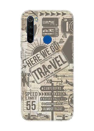 Чехол на xiaomi redmi note 8t :: путешествия (принт 324)