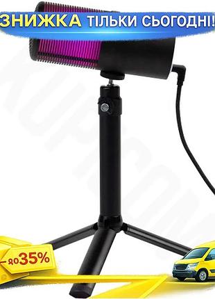 Ku мікрофон thronmax конденсаторний universal fit usb 3,5 мм з rgb підсвічуванням для стрімінгу та зап uni2l_k
