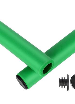 Силіконові грипси велосипедні ручки west biking 0804040 green