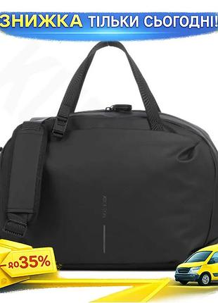Ku дорожня сумка водостійка universal fit xd design чорний унісекс для коротких поїздок та відряджень uni2l_k