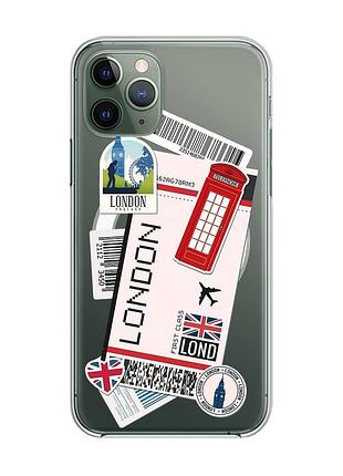 Магнитный чехол на iphone 12/12 pro с поддержкой magsafe :: путешествия. лондон (принт 326)
