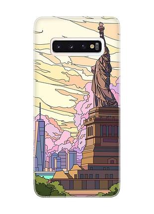Чехол на samsung galaxy s10 :: статуя свободы (принт 331)