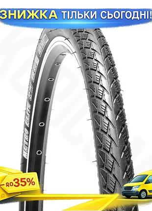 Ku покришка велосипедна grey's universal fit obor 700x38c 27tpi для міського велосипеда антипрокольна uni2l_k