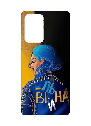 Матовий чохол з рожевими боками на samsung galaxy a52 :: вільна (принт 252)