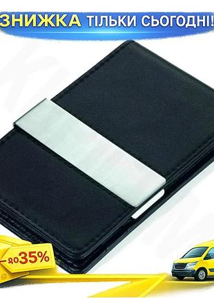 Ku картхолдер troika черный universal fit с магнитной защитой rfid для кредитных карт и денег кредитни uni2l_k