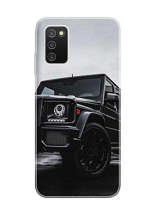 Чехол на samsung galaxy a03s :: авто чёрное (принт 234)