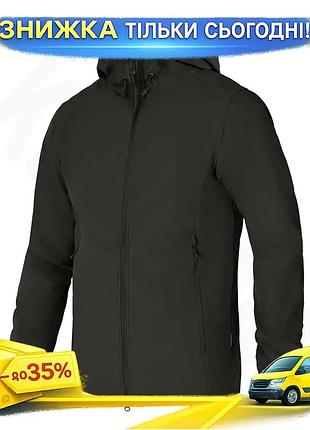 Ku куртка-ветровка camotec windblock universal fit 4xl черная легкая дышащая куртка для активного отды uni2l_k