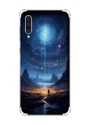Чохол з потовщеними кутами на samsung galaxy а50 (2019) а505 :: космос (принт 244)