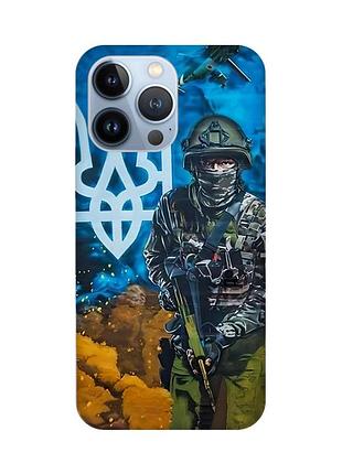 Чохол на apple iphone 13 pro :: військовий (патріотичний принт 349)