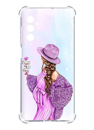 Чехол с утолщёнными углами на samsung galaxy a25 (a256) :: в ожидании девочки (принт 223)