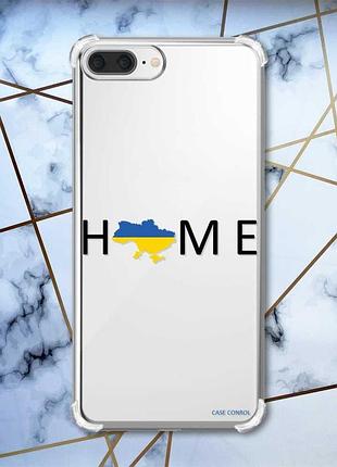 Чехол с утолщёнными углами на iphone 7 plus/8 plus :: дом украина (принт 72)