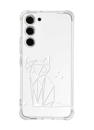 Чохол з потовщеними кутами на samsung galaxy s23 :: лисиця (принт 127)