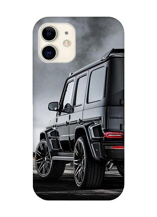Чохол на iphone 12 mini авто чорне (принт: 235)