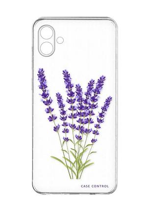 Прозрачный чехол на samsung galaxy a04e/a042 :: лаванда (принт 28)