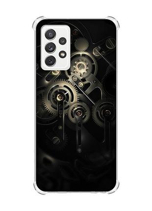 Чехол с утолщёнными углами на samsung galaxy a72 механизм (принт: 238)