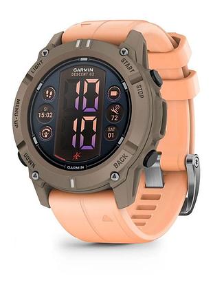 Смарт-часы garmin descent g2 1,2" amoled gps nfc wr100 paloma/shell pink (010-02986-01)