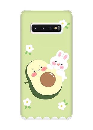 Чохол на samsung galaxy s10 :: авокадо і зайченя (принт 311)