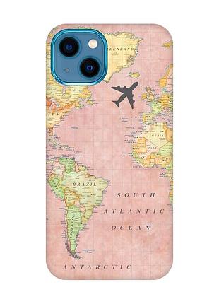 Чохол для iphone 13 mini :: подорожі. карта (принт 320)