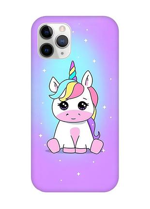 Магнітний чохол на iphone 11 pro max із підтримкою magsafe :: єдиноріг (принт 103)