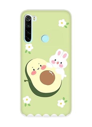 Чохол на xiaomi redmi note 8 :: авокадо і зайченя (принт 311)