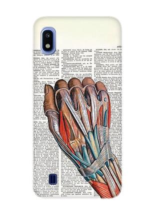 Чехол на samsung galaxy a10 (2019) a105 :: анатомия руки (принт 298)