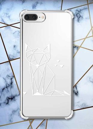 Чехол с утолщёнными углами на iphone 7 plus/8 plus :: лиса (принт 127)