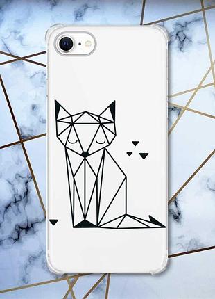 Чохол з потовщеними кутами на iphone 7/ 7s/ 8/ 8s :: лисиця (принт 126)