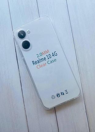 Силиконовый прозрачный чехол для realme 10 4g